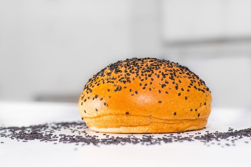 Pan Burger Brioche 12 CM Sésamo Negro | Cesta 36 Unidades